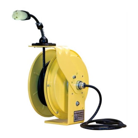 Lind Equipment 50Ft 14/3 SJOW Cable Cord Reel W/ 15A Single Outlet LE9050143S1